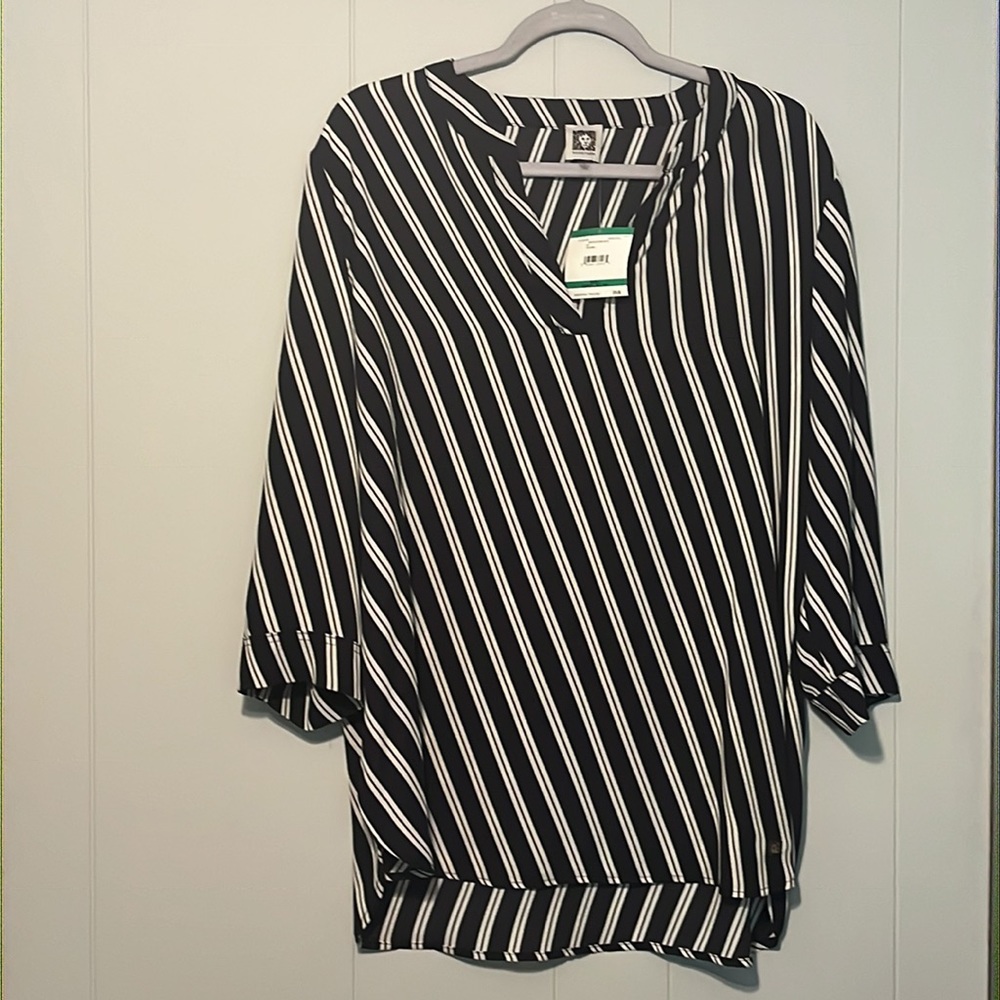 Anne Klein striped blouse